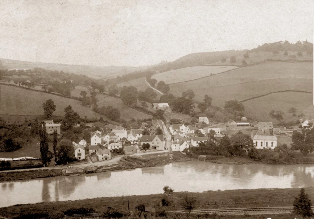 Village pre-bridge with graving dock